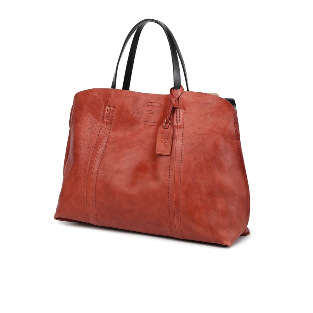 Forest island Tote \ 100% eco genuine Leather